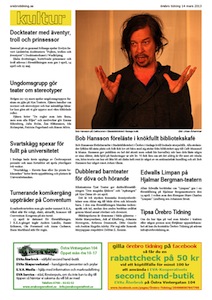 Kulturnyheter, Örebro Tidning 2013