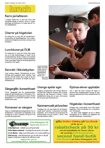 Lunchtips, Örebro Tidning 2013