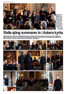 Kammarkören Stella, Askers kyrka 2012